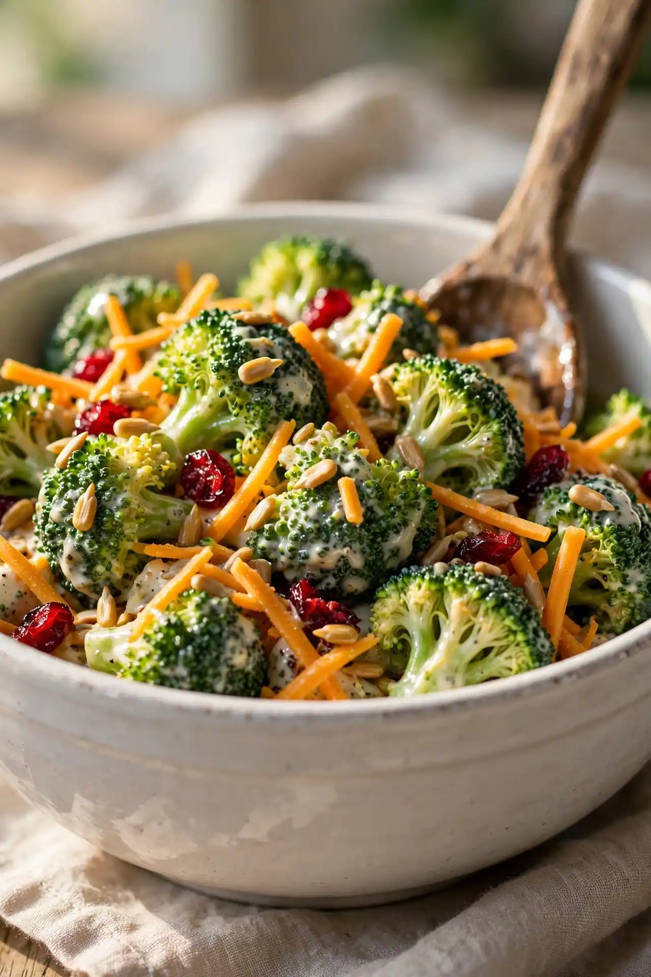 Broccoli salad recipe card image